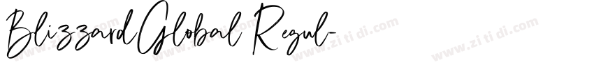 BlizzardGlobal Regul字体转换 BlizzardGlobal Regul字体转换